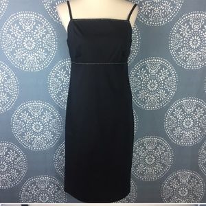 346 Brooks Brothers Black Dress w/White Detail
